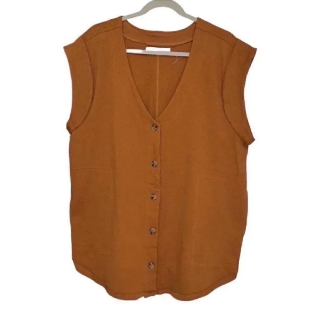Free-people Tan/Brown Sleeveless Top(Size Small)